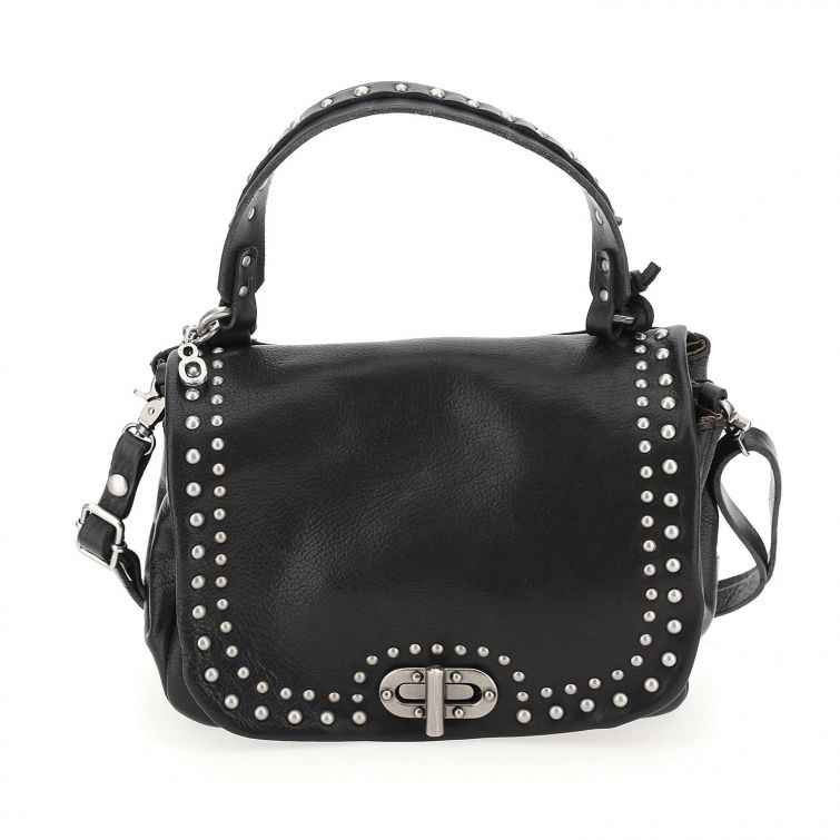 BORSA ERN A.S.98 – Pelle nera, borchie e anima rock