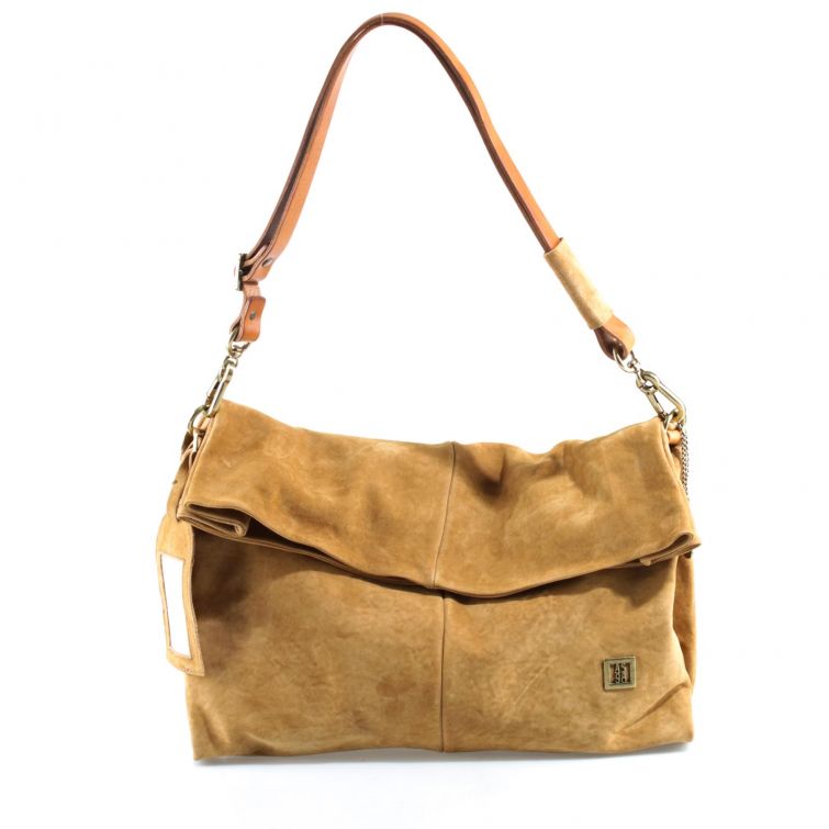 Borsa Loisia A.S.98 in pelle cuoio effetto vintage con tracolla, design morbido artigianale e stile casual elegante