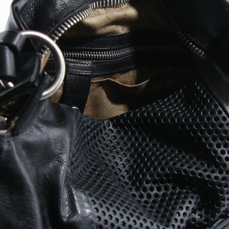 BORSA MOLLY in Pelle Nera Traforata: Stile Unico A.S.98