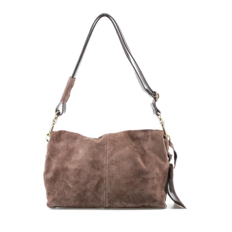 BORSA OLISIA A.S.98 in pelle ebano dal fascino naturale