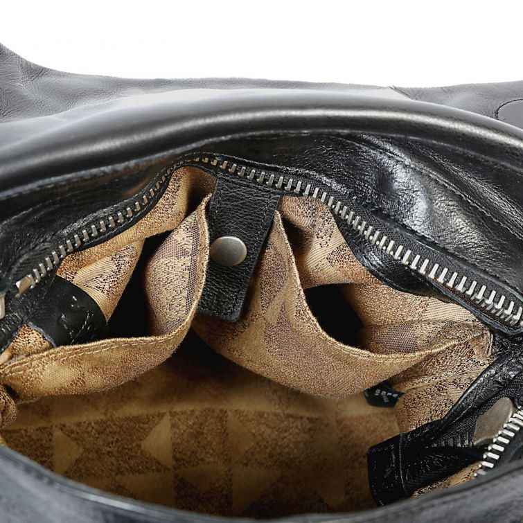BORSA ELLEN in Pelle Nera Artigianale A.S.98