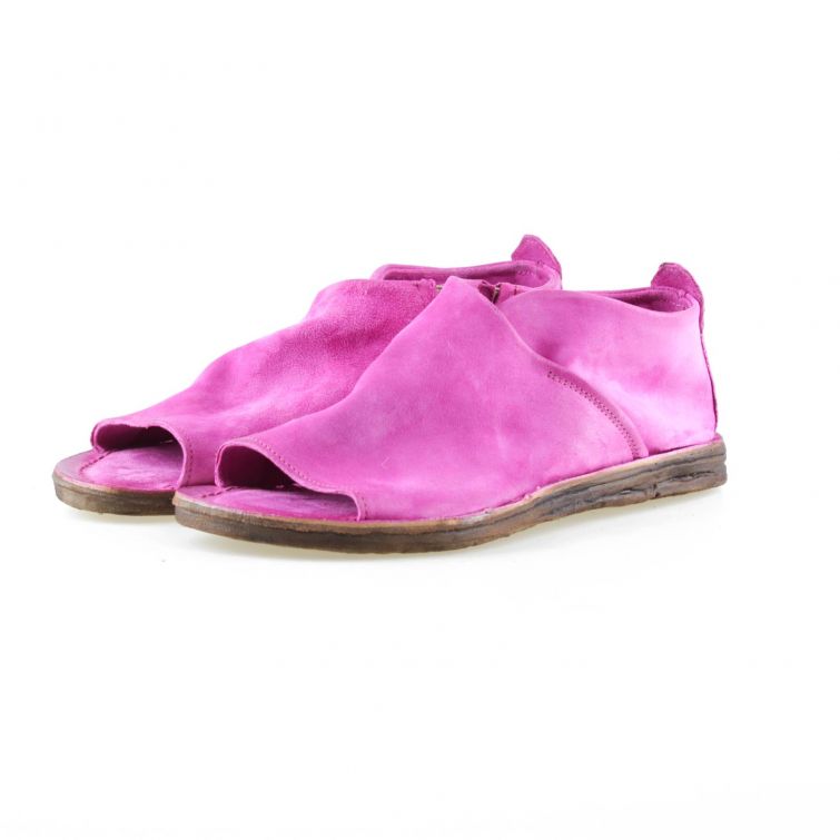 Sandali ROMI A.S.98 in pelle fucsia con suola flat