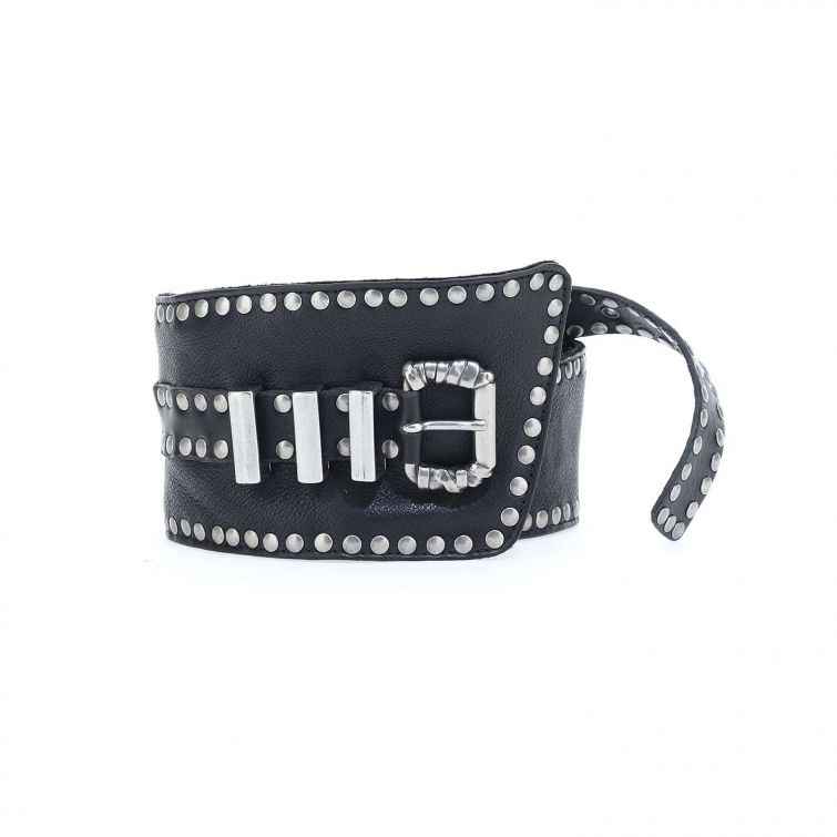 CINTURA KENITH: pelle grintosa e borchie rock by A.S.98