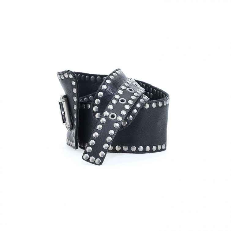 CINTURA KENITH: pelle grintosa e borchie rock by A.S.98