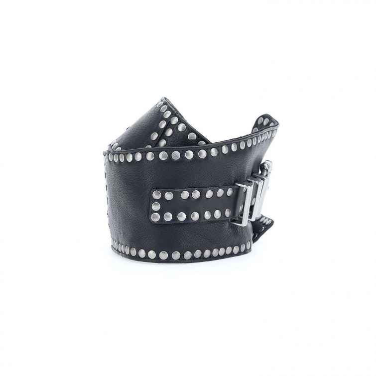 CINTURA KENITH: pelle grintosa e borchie rock by A.S.98