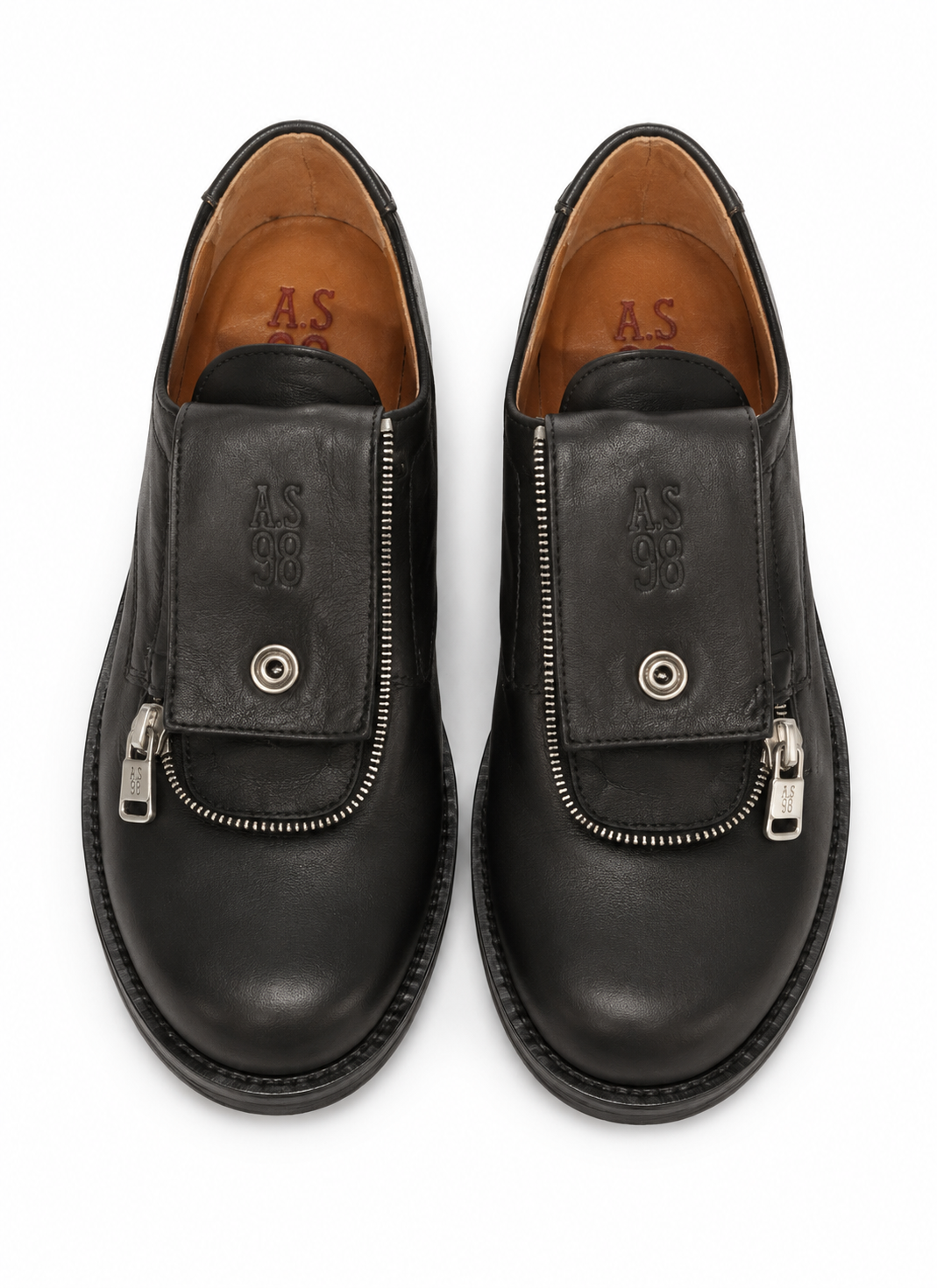 AINSLEY A.S.98 – Scarpe in Pelle Nera dal Carattere Urban