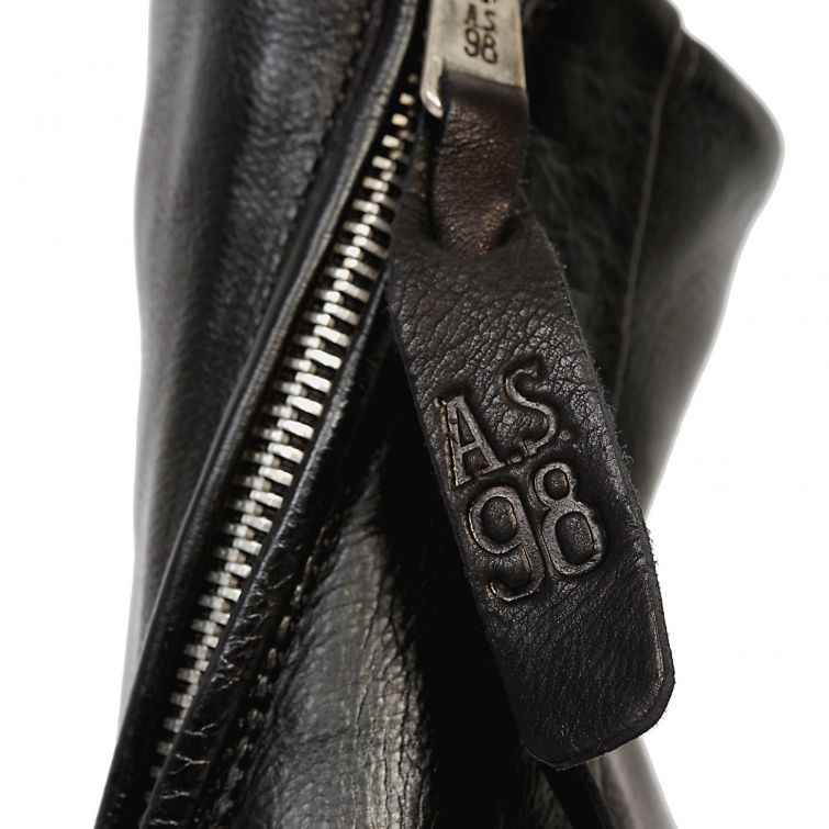 STIVALETTI A.S.98 – Pelle nera e carattere urban