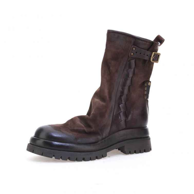 STIVALETTI DELLA linea Dibla in pelle stile biker A.S.98