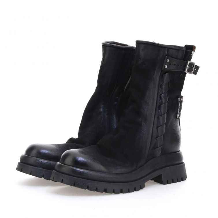 STIVALETTI DELLA linea Dibla in pelle stile biker A.S.98