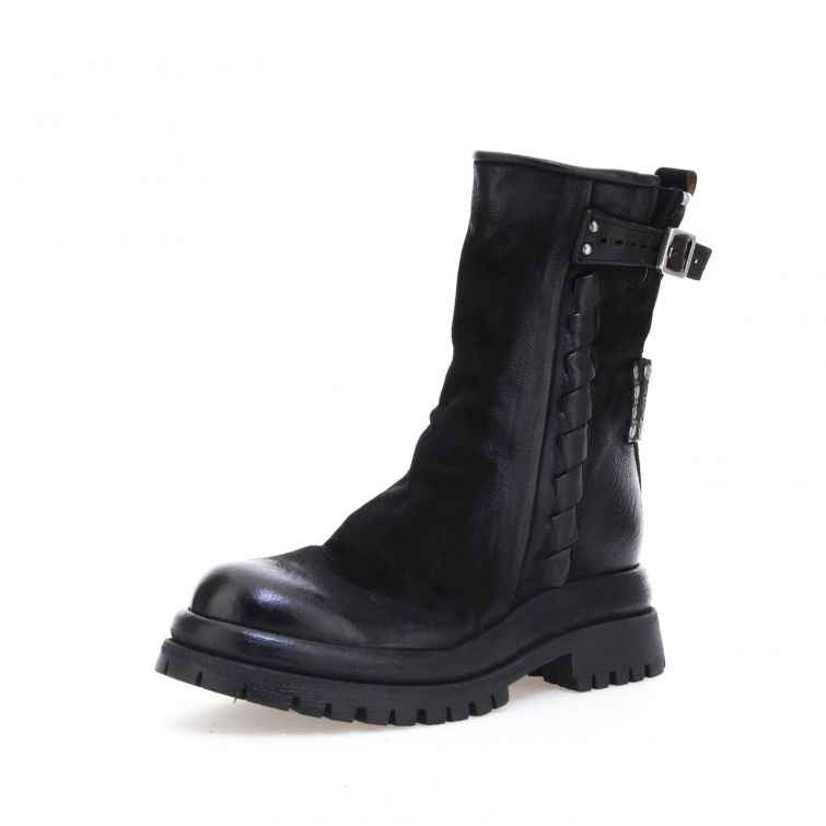 STIVALETTI DELLA linea Dibla in pelle stile biker A.S.98