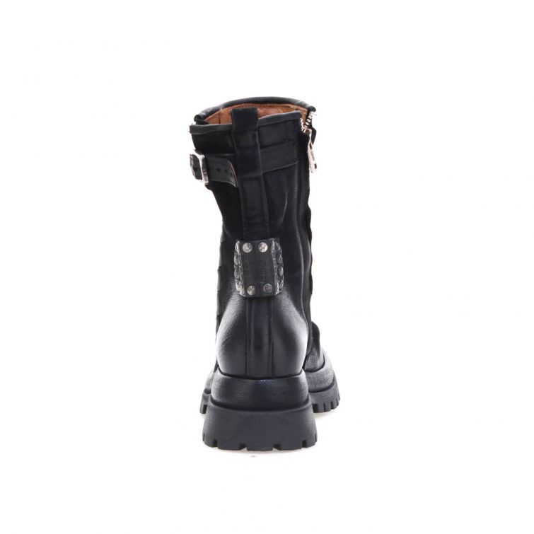STIVALETTI DELLA linea Dibla in pelle stile biker A.S.98