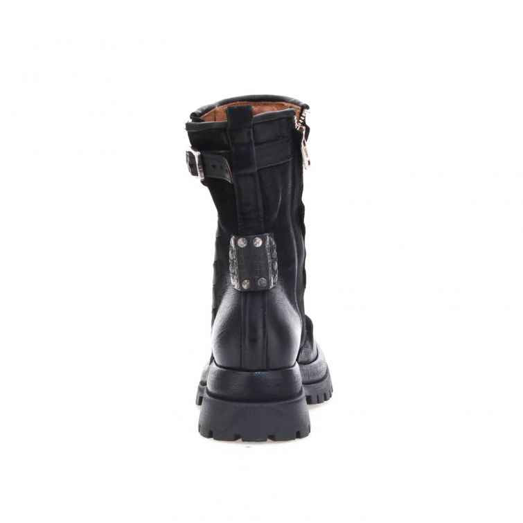 STIVALETTI DELLA linea Dibla in pelle stile biker A.S.98