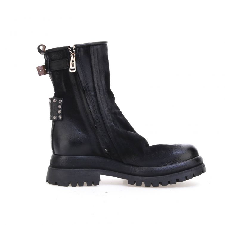 STIVALETTI DELLA linea Dibla in pelle stile biker A.S.98