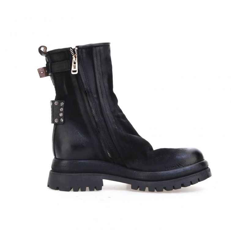 STIVALETTI DELLA linea Dibla in pelle stile biker A.S.98