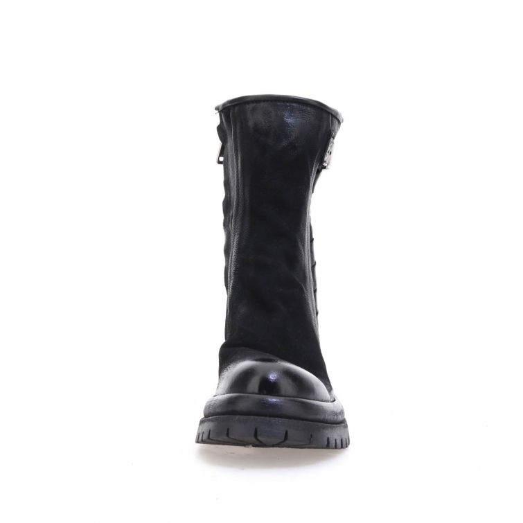 STIVALETTI DELLA linea Dibla in pelle stile biker A.S.98