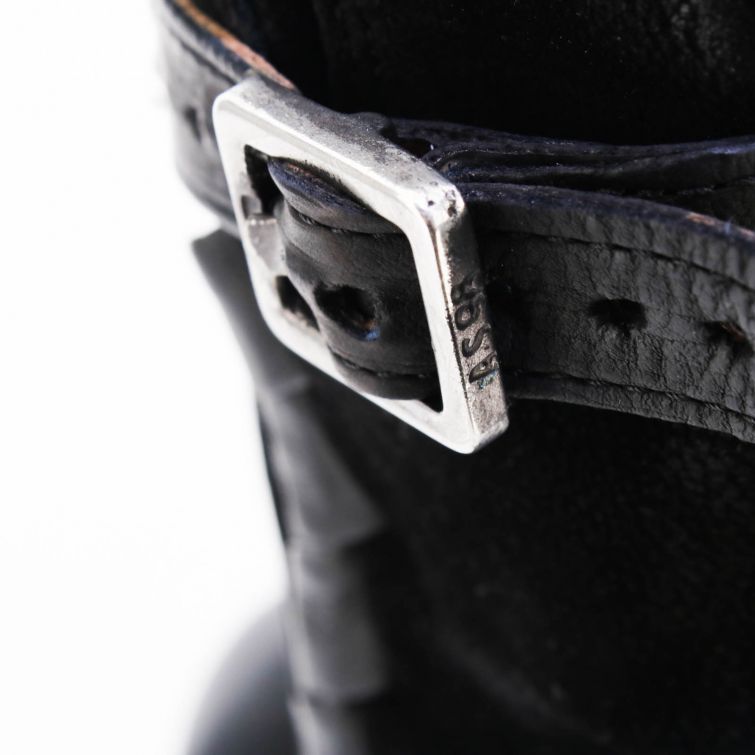 STIVALETTI DELLA linea Dibla in pelle stile biker A.S.98