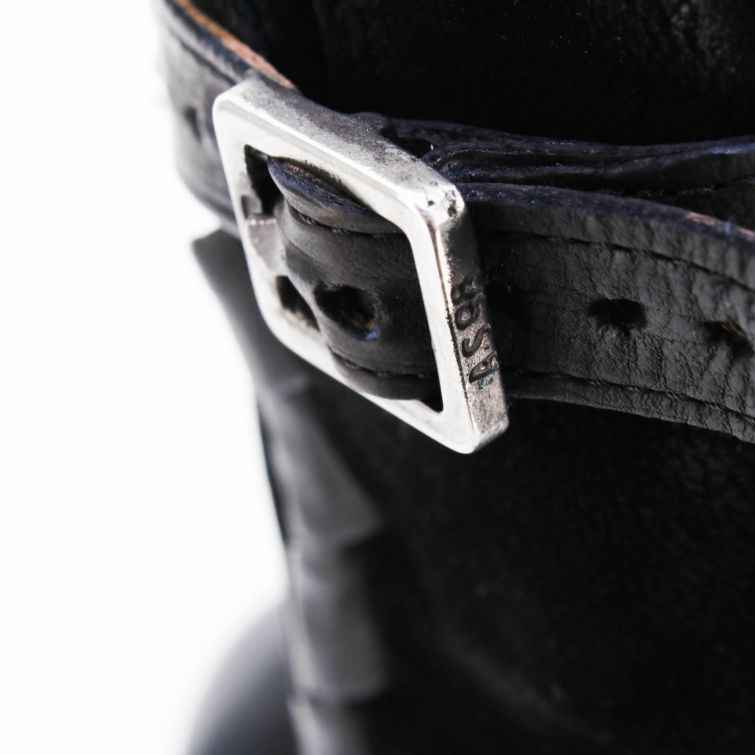 STIVALETTI DELLA linea Dibla in pelle stile biker A.S.98
