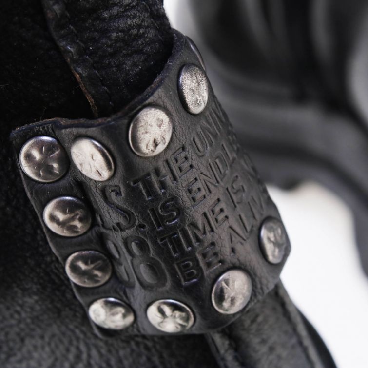 STIVALETTI DELLA linea Dibla in pelle stile biker A.S.98