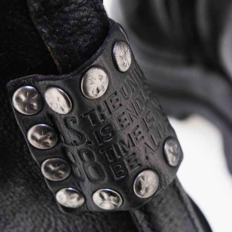 STIVALETTI DELLA linea Dibla in pelle stile biker A.S.98