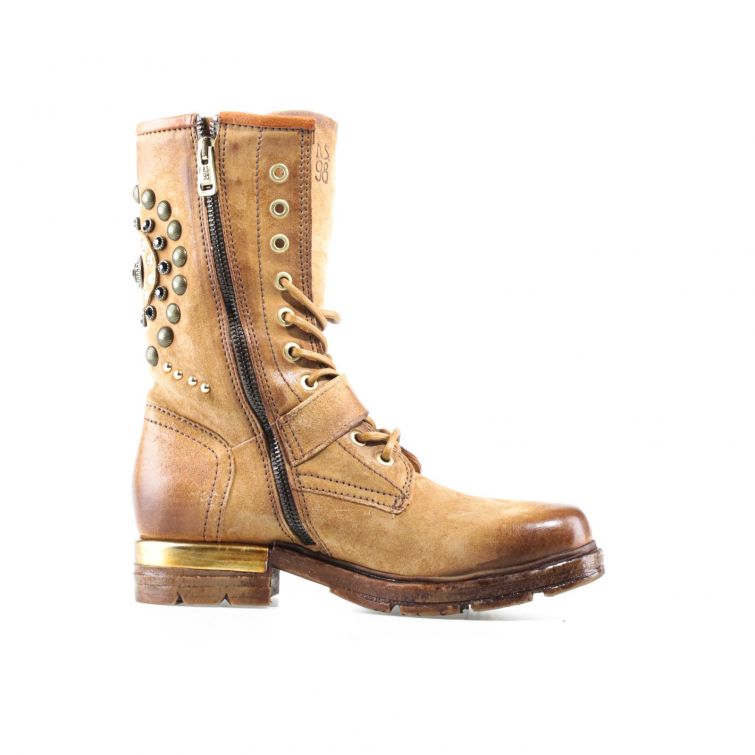 STIVALETTI AEON A.S.98 in pelle con borchie stile biker rock