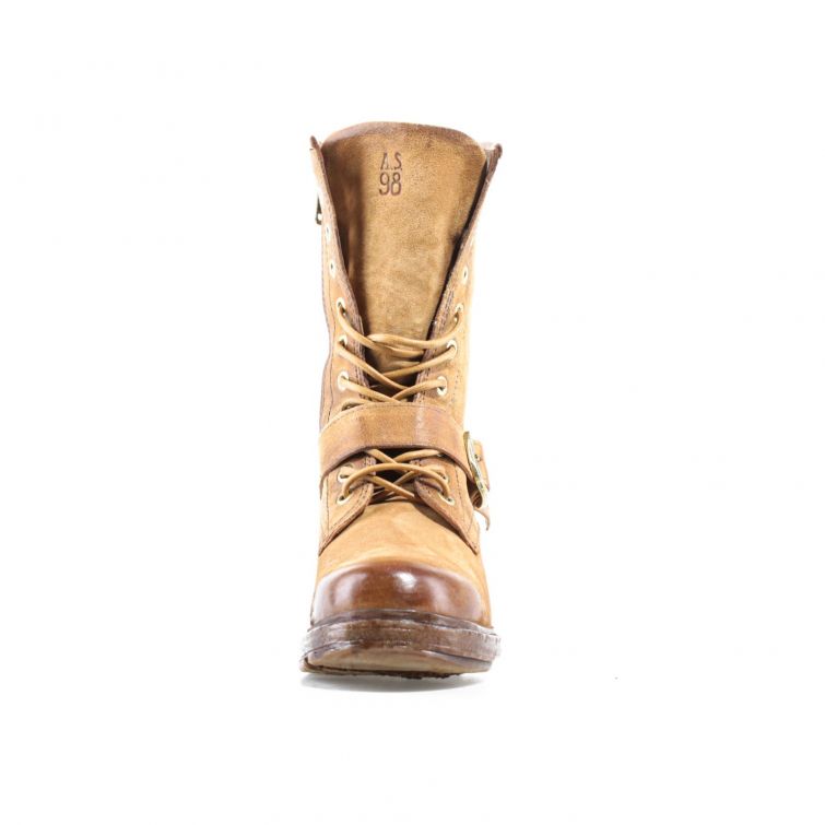 STIVALETTI AEON A.S.98 in pelle con borchie stile biker rock