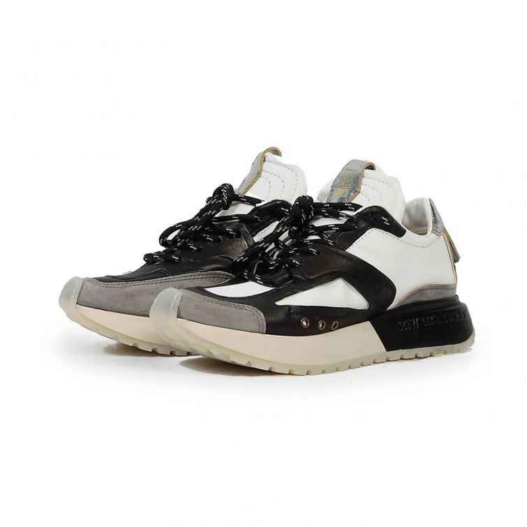 SNEAKERS FAIRFAX A.S.98 in Pelle dallo Stile Urban Rock