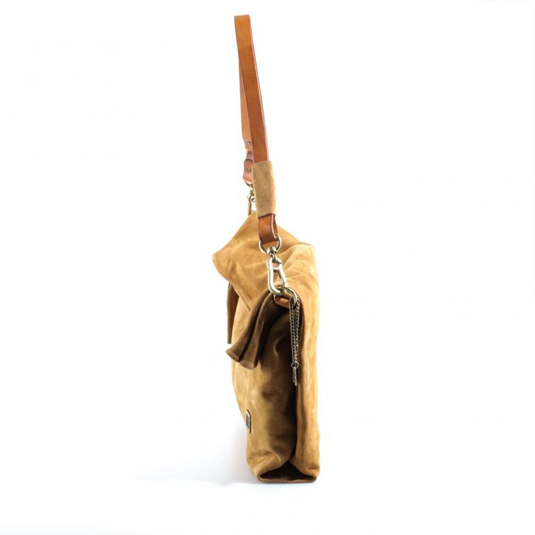 Borsa Loisia A.S.98 in pelle cuoio effetto vintage con tracolla, design morbido artigianale e stile casual elegante