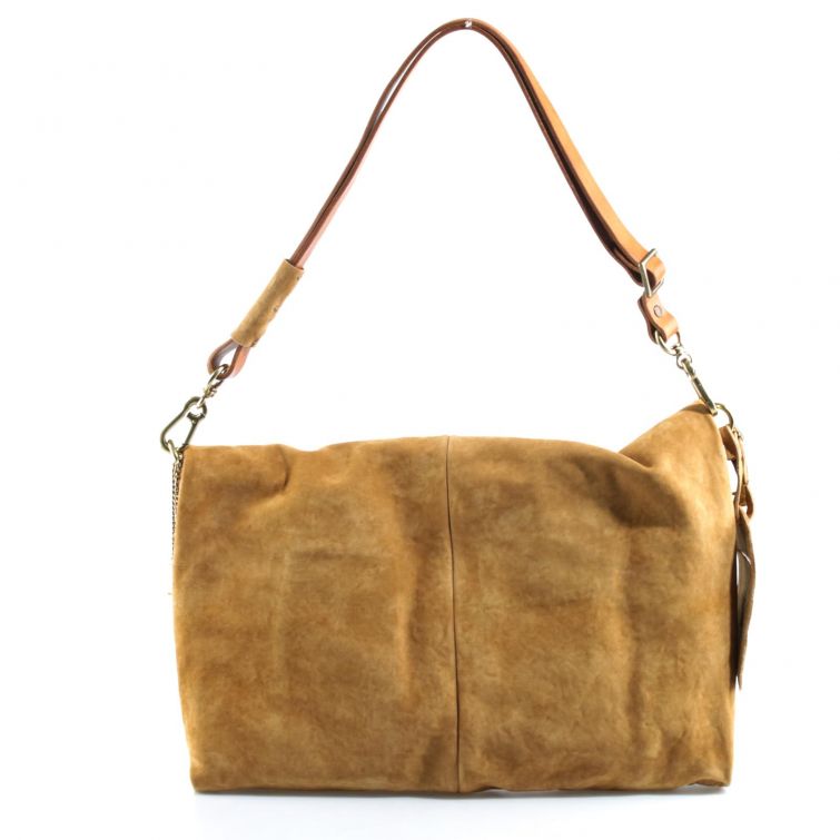 Borsa Loisia A.S.98 in pelle cuoio effetto vintage con tracolla, design morbido artigianale e stile casual elegante