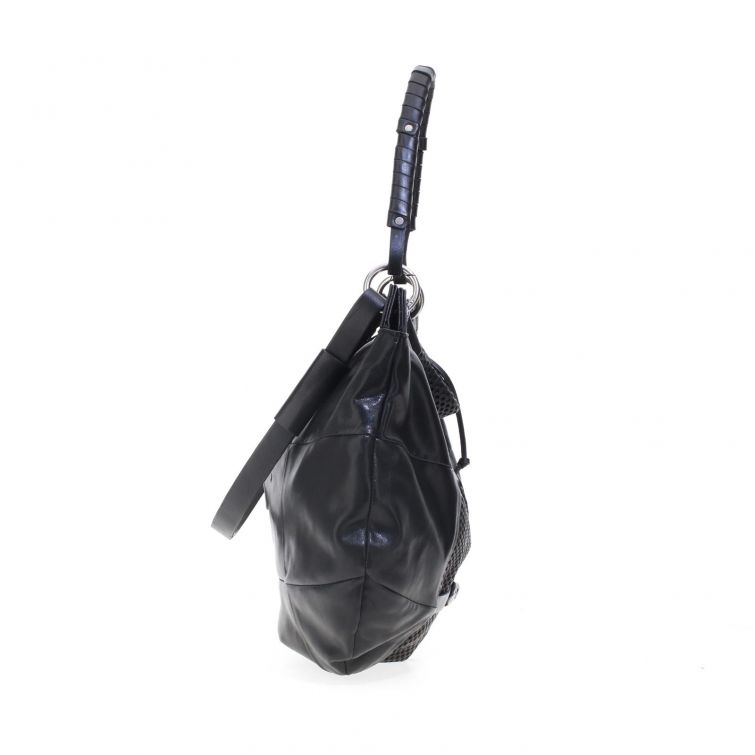 BORSA MOLLY in Pelle Nera Traforata: Stile Unico A.S.98