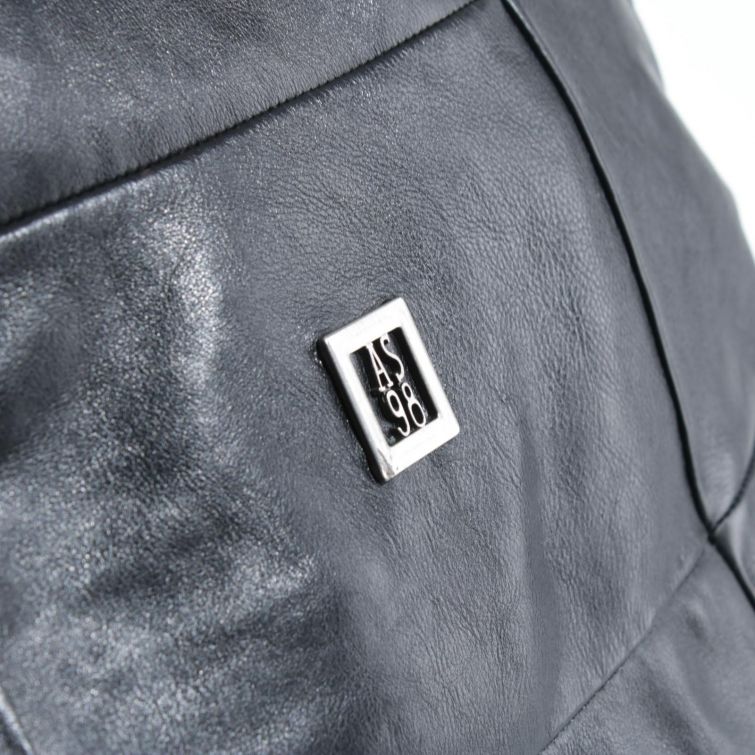 BORSA MOLLY in Pelle Nera Traforata: Stile Unico A.S.98