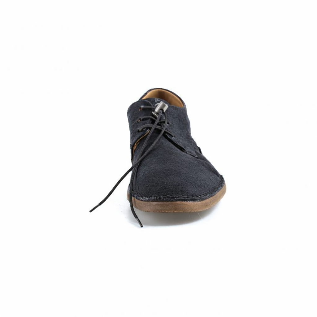 Scarpa uomo ELVIS A.S.98 in pelle nera effetto vintage con lacci, suola bassa leggera e design essenziale