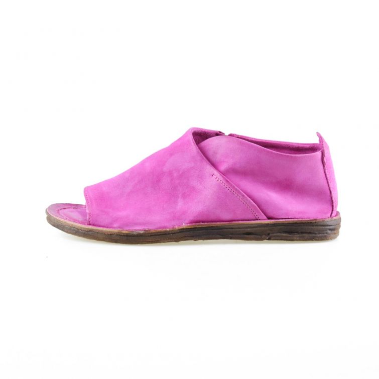 Sandali ROMI A.S.98 in pelle fucsia con suola flat