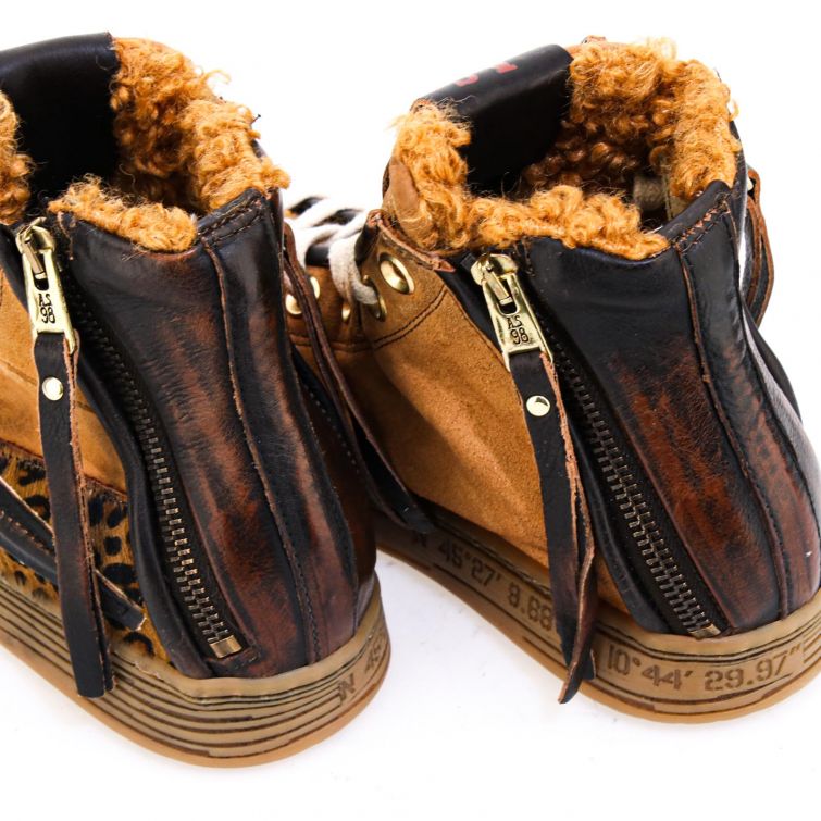 SNEAKERS ACELINE: design A.S.98 in pelle e suede dal carattere unico