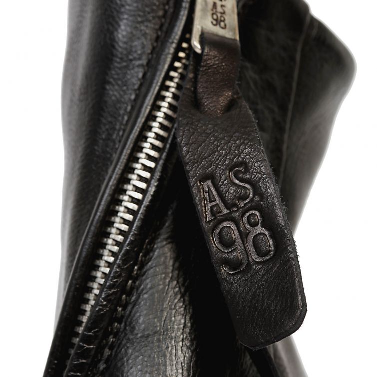 STIVALETTI A.S.98 – Pelle nera e carattere urban