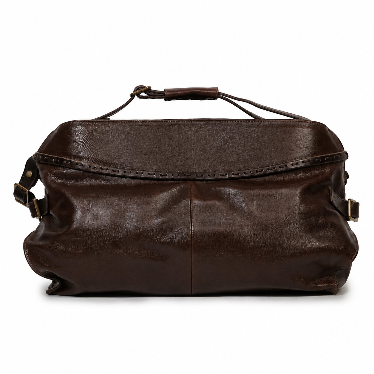 Borsa JAMIE A.S.98 in pelle testa di moro con tracolla regolabile, dettagli artigianali e finiture brunite, elegante e dallo stile rock.