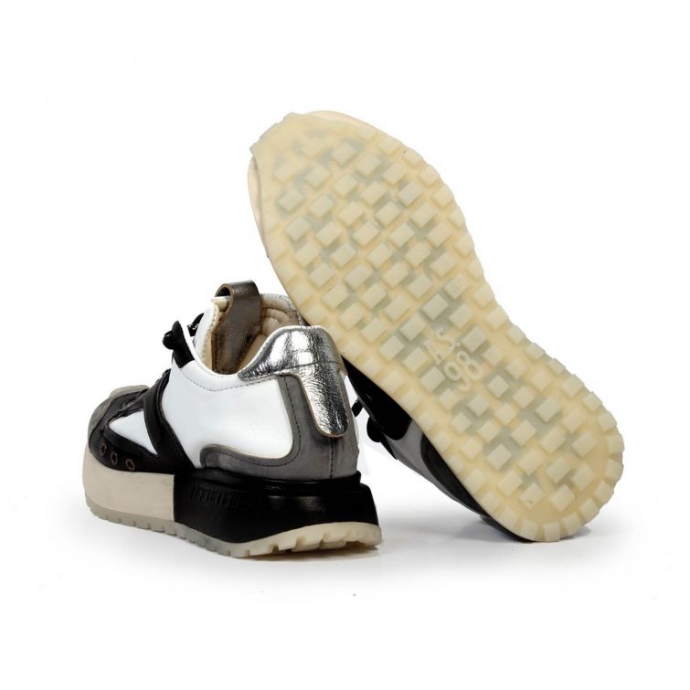 SNEAKERS FAIRFAX A.S.98 in Pelle dallo Stile Urban Rock