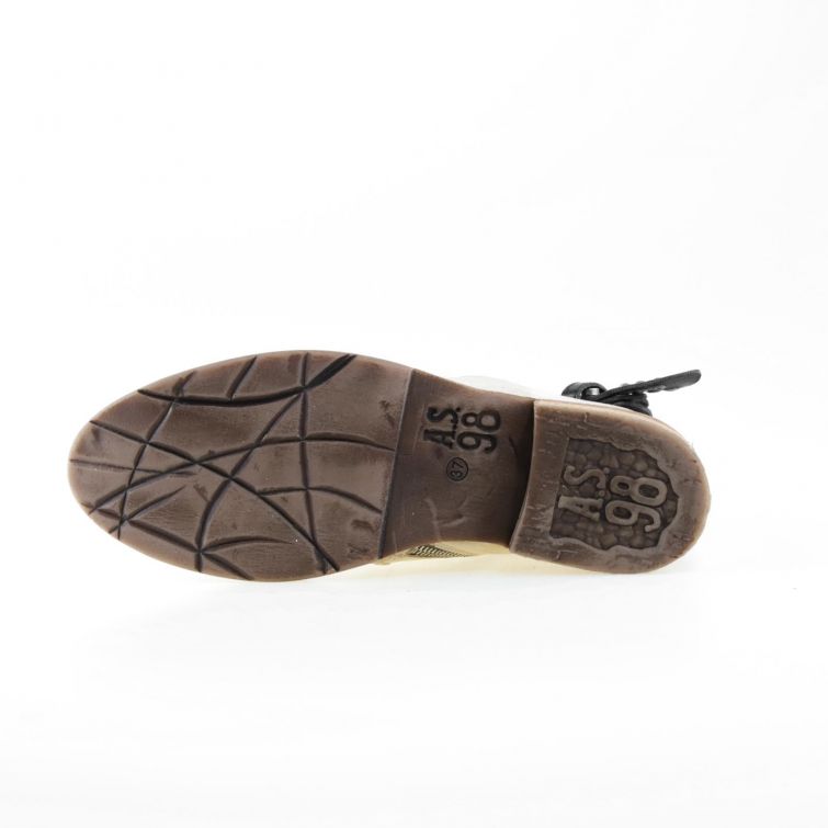 STIVALETTI ISMERA A.S.98 in pelle con cinturino borchiato